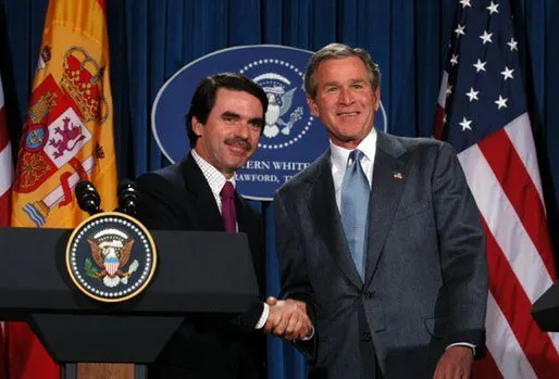 Aznar y George Bush