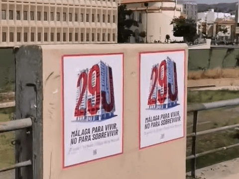 «Málaga para vivir, no para sobrevivir», la capital vive una histórica manifestación en defensa de la vivienda y contra la turistificación