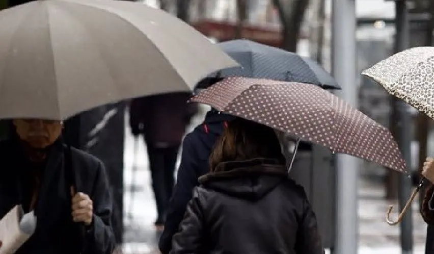 Precaución: Aviso amarillo por lluvias este lunes