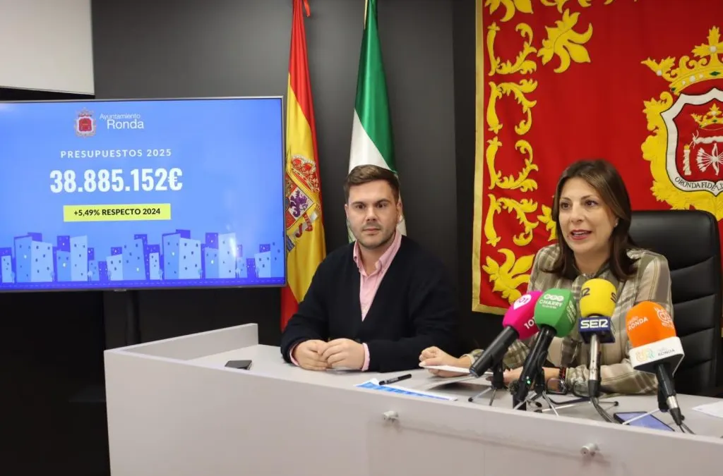 El presupuesto municipal de 2024 del Ayuntamiento de Ronda se cierra con un saldo positivo de casi 3,8 millones