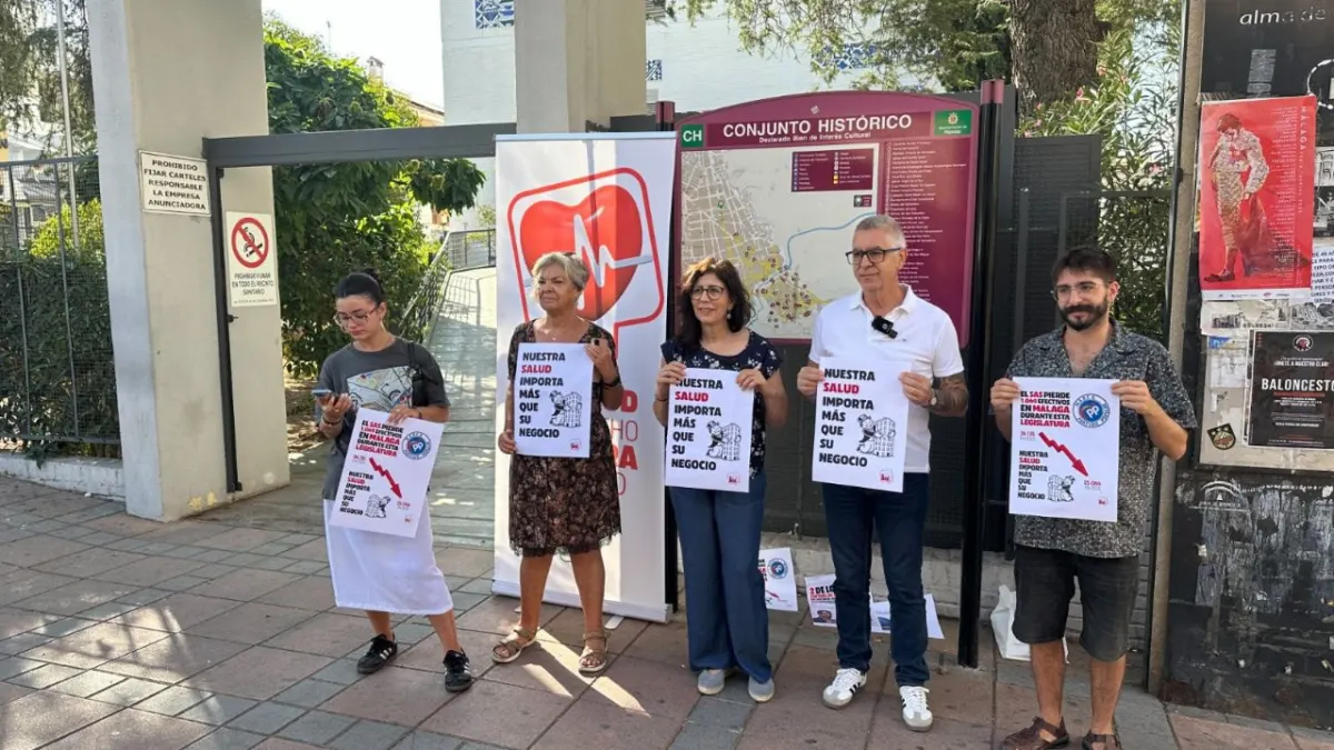 IU continúa en Ronda su campaña “Nuestra salud importa más que su negocio” en defensa de la sanidad pública