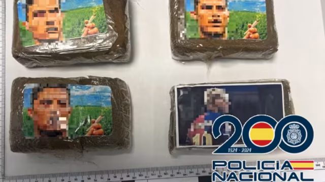 Detenido en Ronda con placas de hachís con la cara de Cristiano y Lamine Yamal