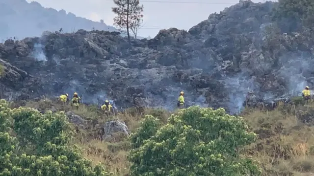 El Infoca da por estabilizado el incendio forestal declarado en Parauta tras una madrugada complicada