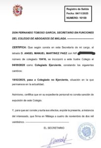 El portavoz del PP amenaza a Cañestro con llevarlo al juzgado: El socialista insiste en que Martínez explique si se le abrió un expediente y por qué en el Colegio de Abogados 1 El portavoz del PP amenaza a Cañestro con llevarlo al juzgado: El socialista insiste en que Martínez explique si se le abrió un expediente y por qué en el Colegio de Abogados