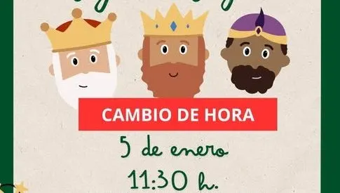 La lluvia obliga a cambiar el reloj a los Reyes y la Cabalgata saldrá por la mañana