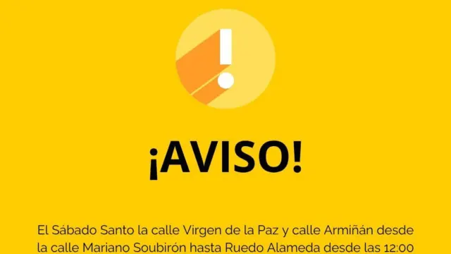 Restricciones de tráfico en el centro de Ronda durante el Sábado Santo