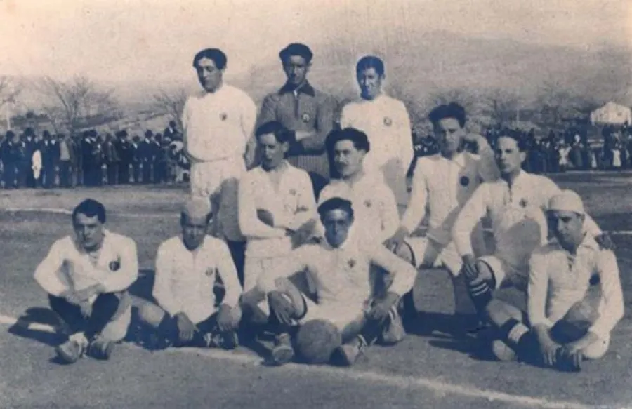 La primera imagen que se conserva del Ronda Fútbol Club, actual CD Ronda